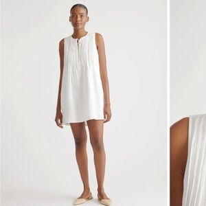 NWT Quince 100% organic cotton gauze sleeveless swing dress